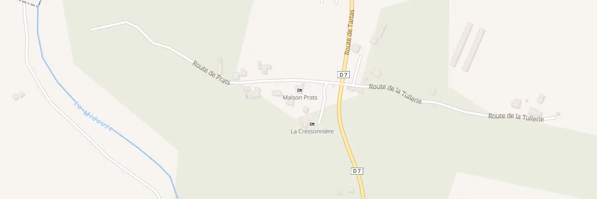 Plan du 1 Rte de Prats à Audon
