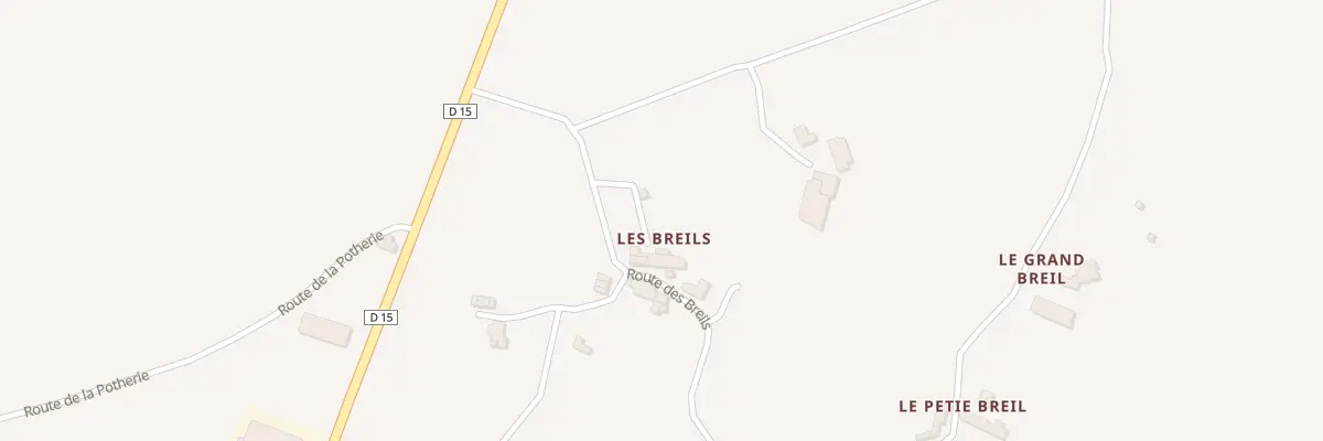 Plan du 213 Rte des Breils à Saint-Germain-des-Prés