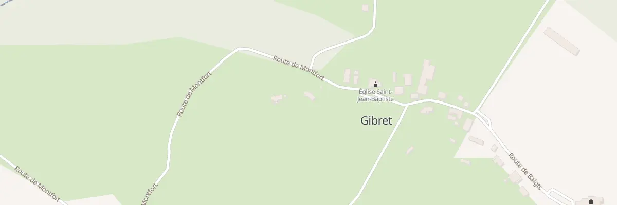 Plan de Rte de Montfort à Gibret