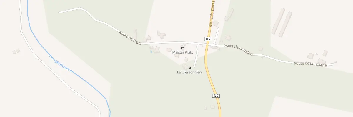 Plan du 1A Rte de Prats à Audon