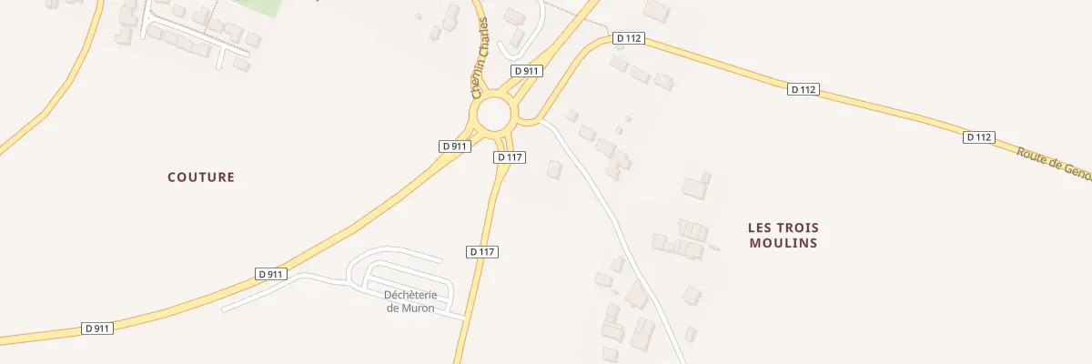 Plan du 102 Rue des Trois Moulins à Muron