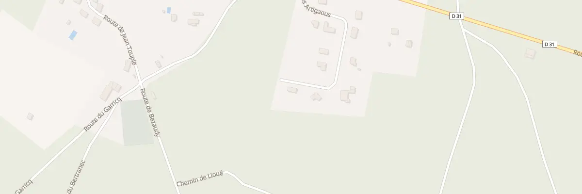 Plan du 8 Lioue à Beylongue