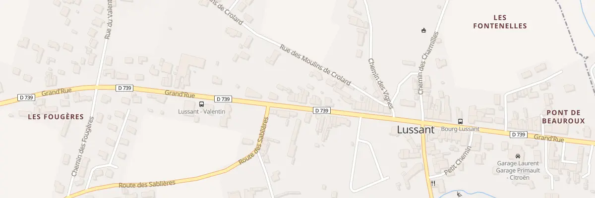 Plan du 68 Gr Grand Rue à Lussant