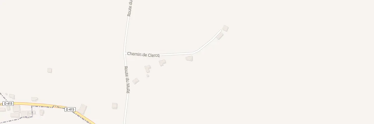 Plan du 190 Che du Clercq à Gibret