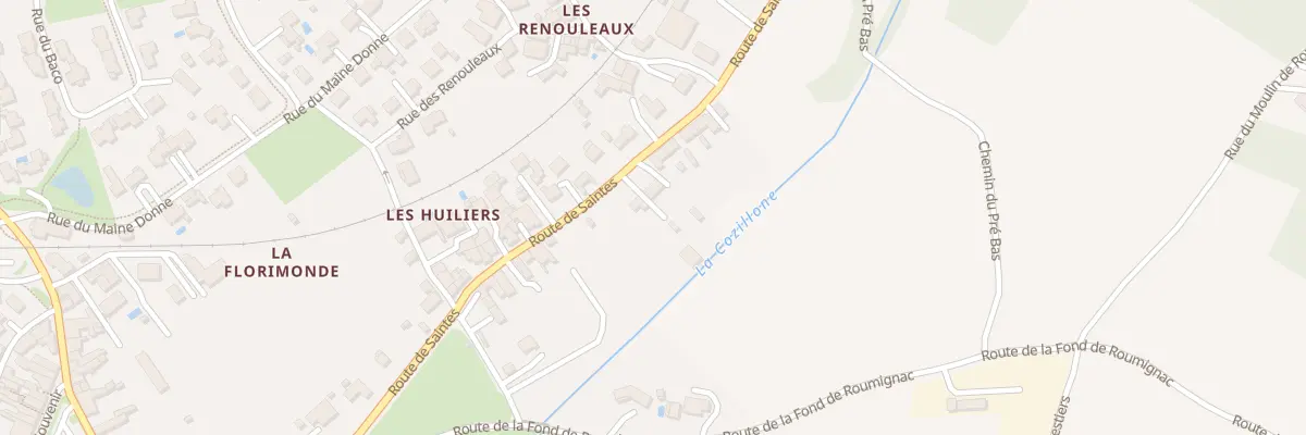 Plan du 28 Rte de Saintes à Cozes