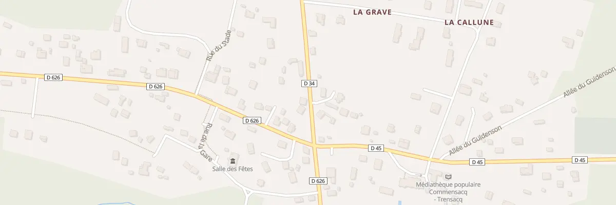 Plan du 75 Rte de Pissos à Commensacq