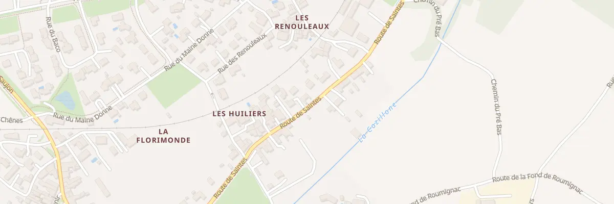 Plan du 53 Rte de Saintes à Cozes
