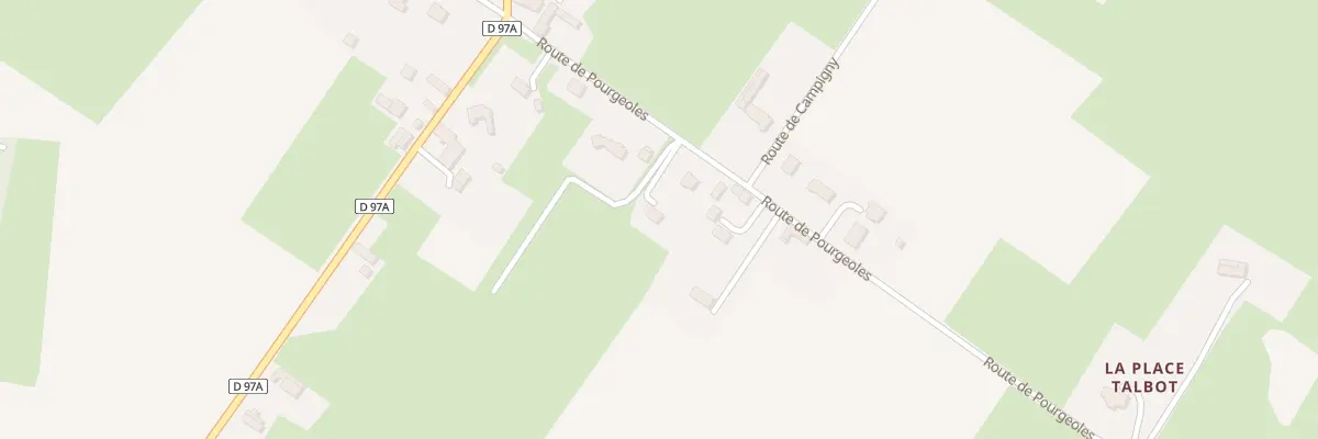 Plan du 8 Rte de Pourgeoles au Tronquay
