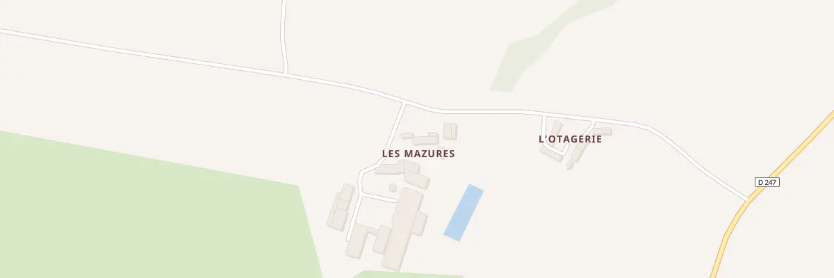 Plan du 4 Les Mazures à Colombiers-du-Plessis
