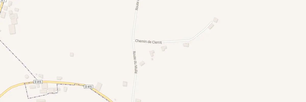 Plan de Che du Clercq à Gibret