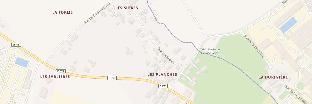 Plan du 28 Rue des Suires à Balanzac