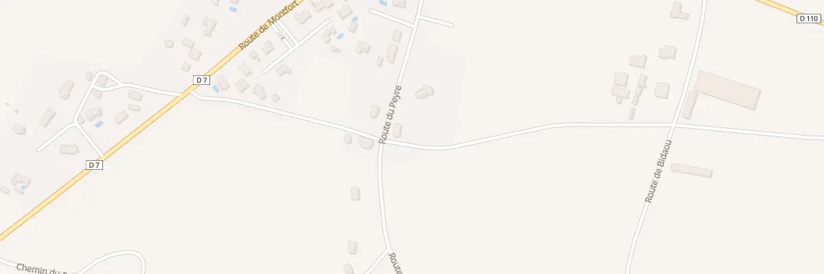 Plan du 5 Rte du Peyre à Audon