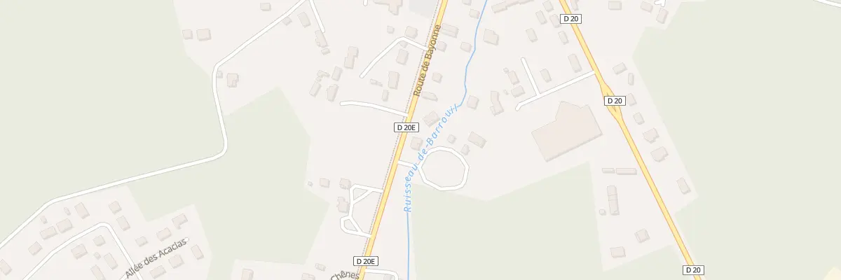 Plan du 21 Rte de Bayonne à Saugnac-et-Muret
