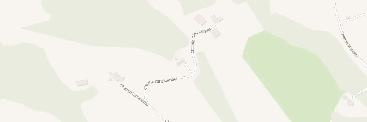 Plan du 825 Che Olhaberrieta à Chéraute