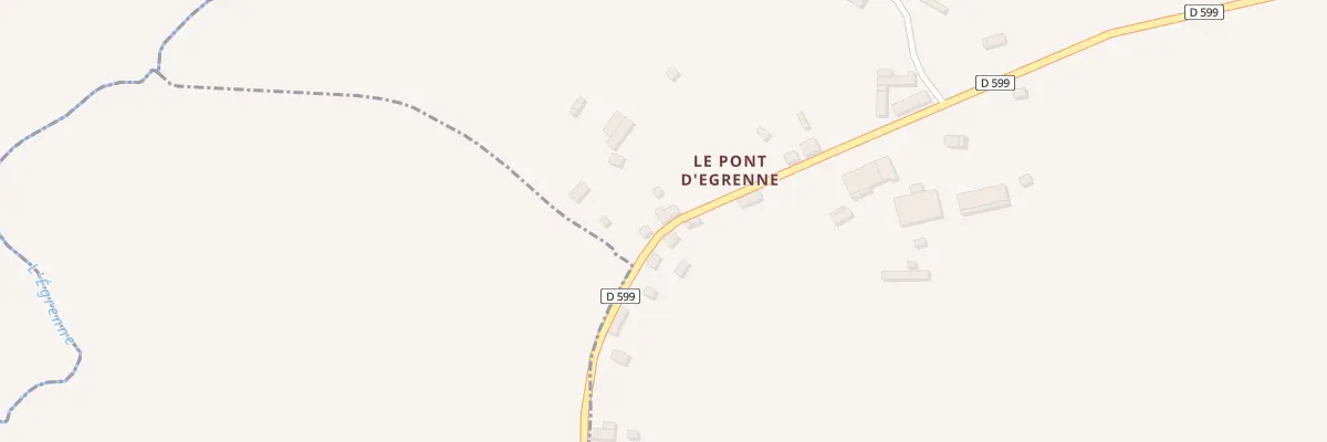 Plan du 1 Le Pont d’Egrenne au Fresne-Poret