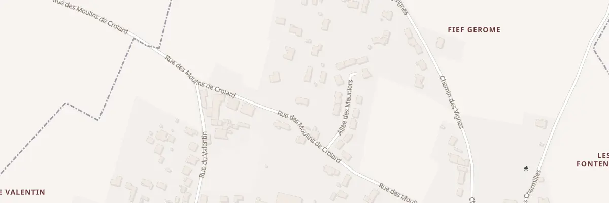 Plan du 10 Rue des Moulins de Crolard à Lussant