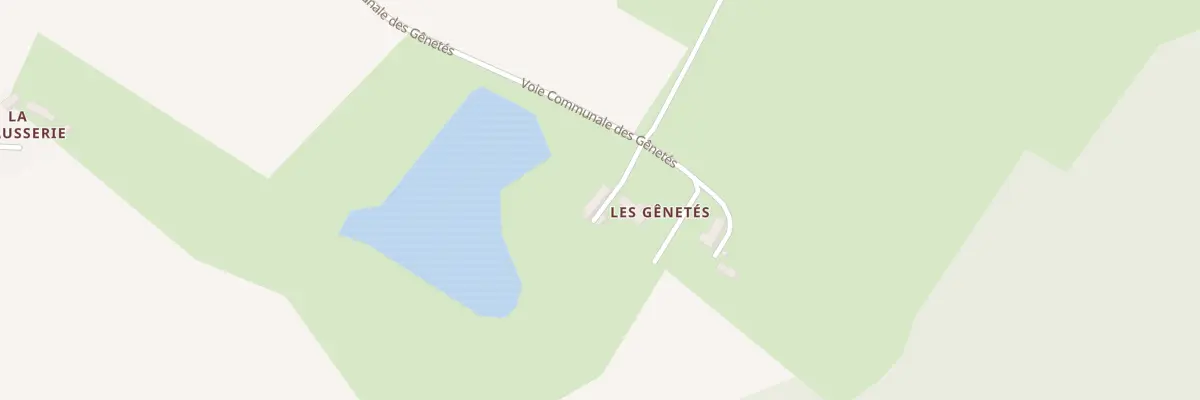 Plan du 1050 Vc des Genêtés à Vautorte