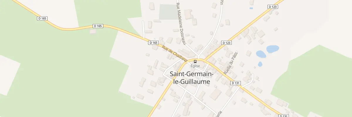 Plan du 1 Rue de Chailland à Saint-Germain-le-Guillaume