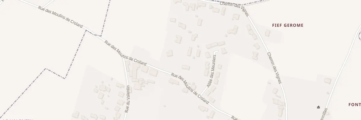 Plan du 14B Rue des Moulins de Crolard à Lussant