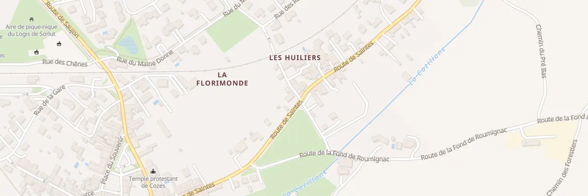 Plan du 20A Rue des Huiliers à Cozes