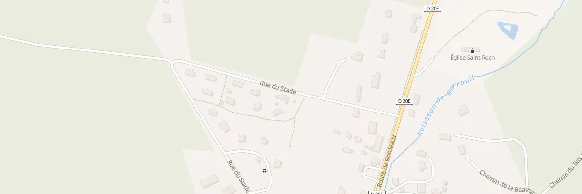 Plan du 7 Rue du Stade à Saugnac-et-Muret