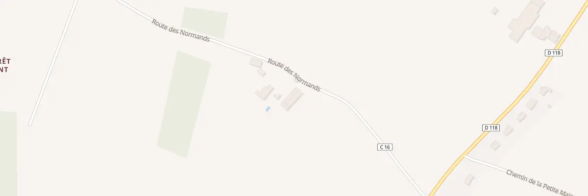 Plan du 14 Rte des Normands à Lussant