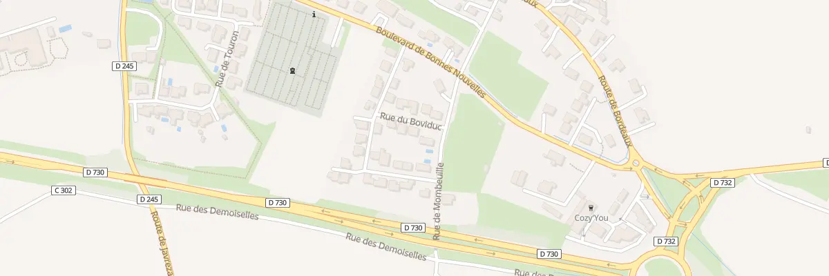 Plan du 8 Rue du Boviduc à Cozes