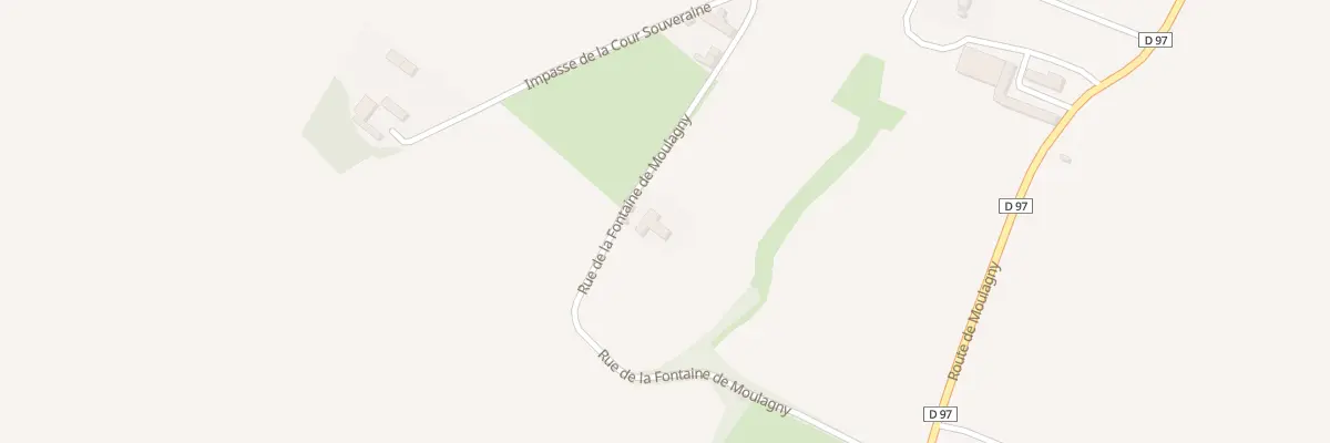 Plan du 3 Rue de la Fontaine de Moulagny à Mosles