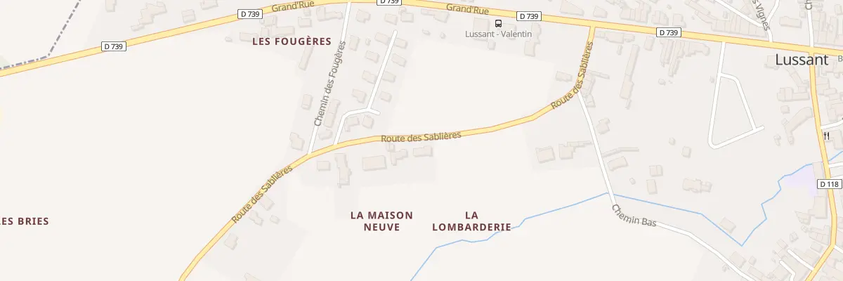 Plan du 13 Rte des Sablières à Lussant