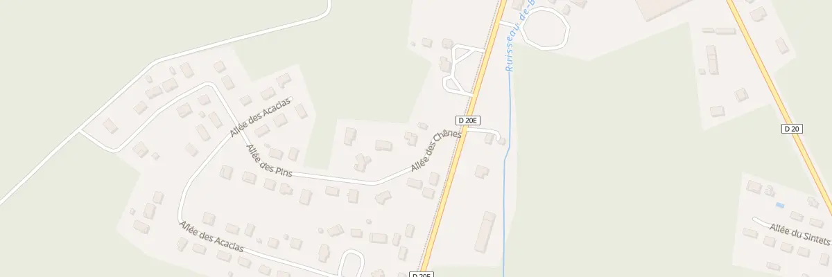 Plan du 1 All des Chênes à Saugnac-et-Muret