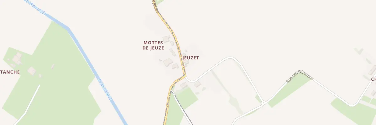 Plan du 1 Jeuzet à Soulignonne