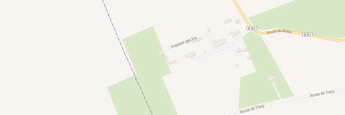 Plan du 8 Imp des Iris - Burcy à Valdallière