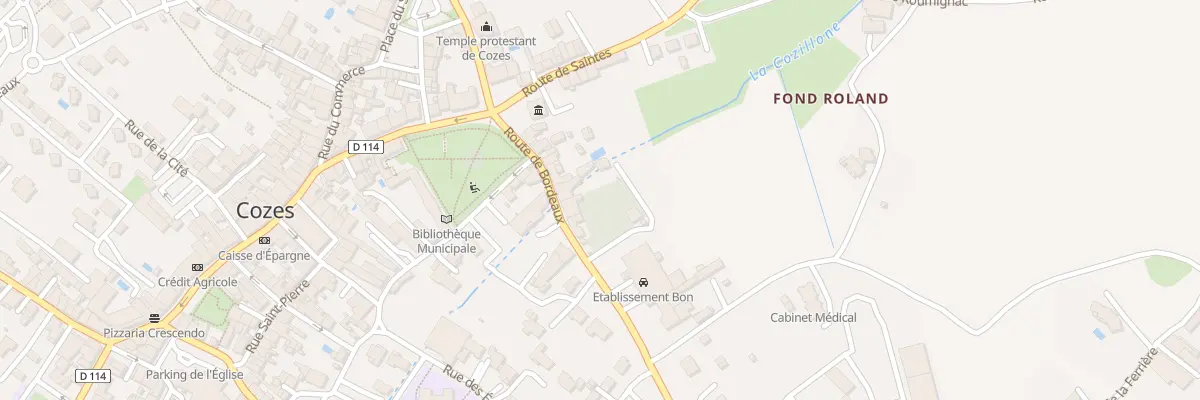 Plan du 13 Rte de Bordeaux à Cozes