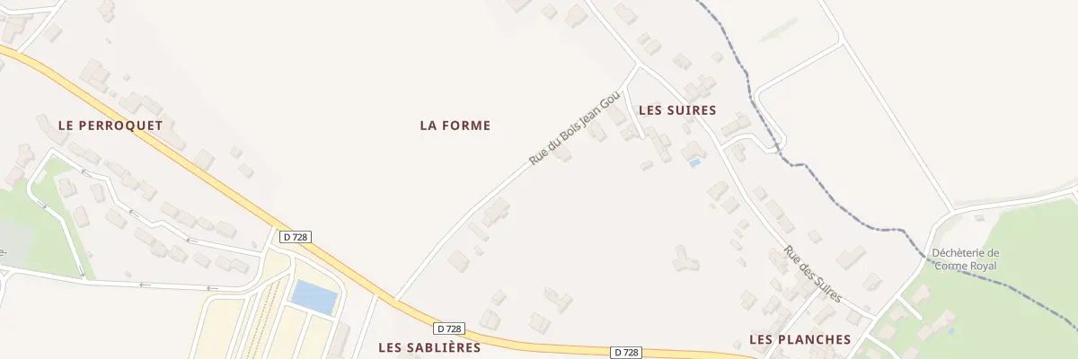 Plan du 10 Rue du Bois Jean-gou à Balanzac