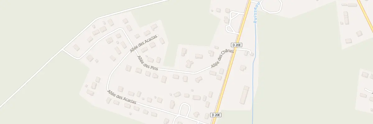 Plan du 4 All des Chênes à Saugnac-et-Muret
