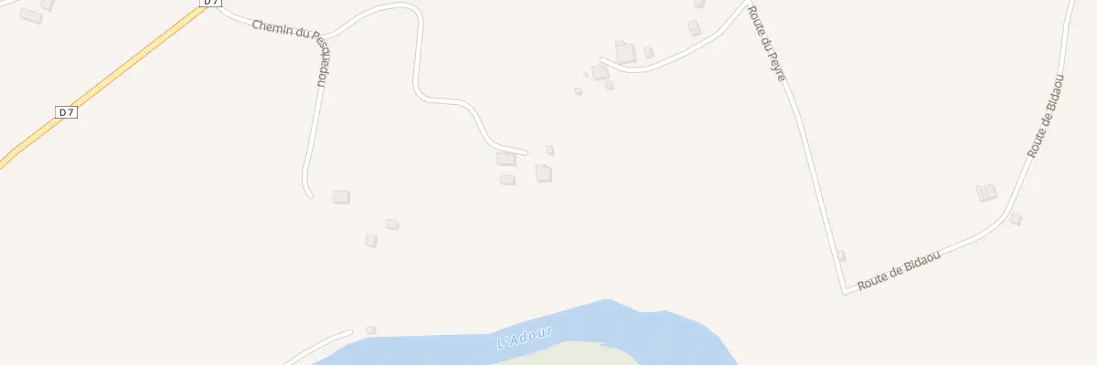 Plan du 1 Che du Pesquedou à Audon