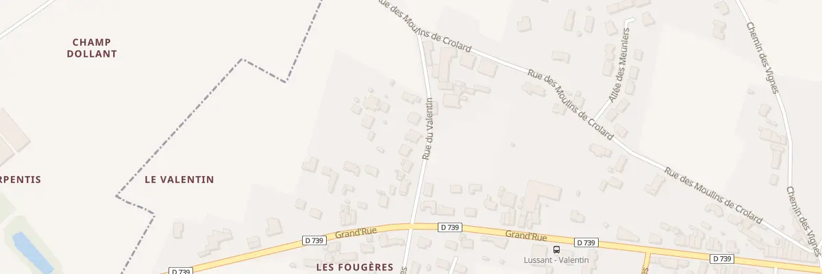 Plan du 7 Rue du Valentin à Lussant