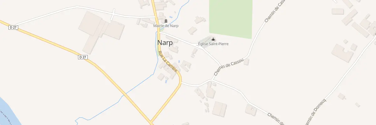 Plan du 2 Rue la Carrère à Narp