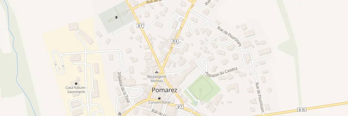 Plan du 44 Av du Marsan à Pomarez