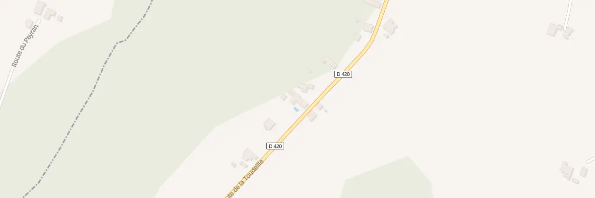 Plan du 1328 Rte de la Toudeille à Poyanne