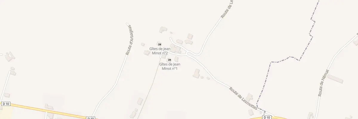 Plan du 307 Rte de Lesmottes à Saint-Geours-d’Auribat
