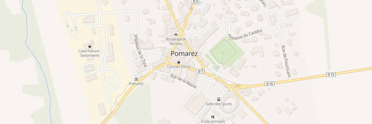 Plan du 58 Rue de la Halle à Pomarez