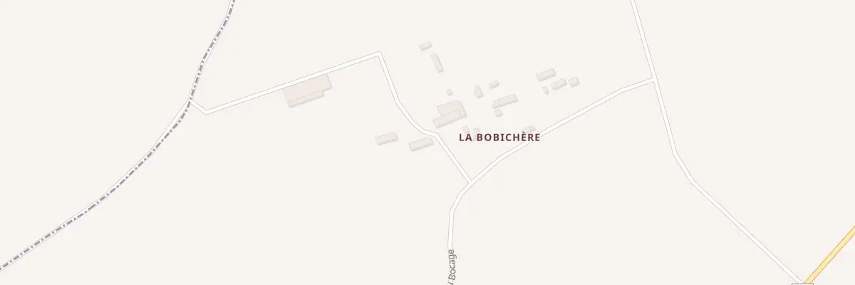 Plan du 1 La Bobichere au Fresne-Poret