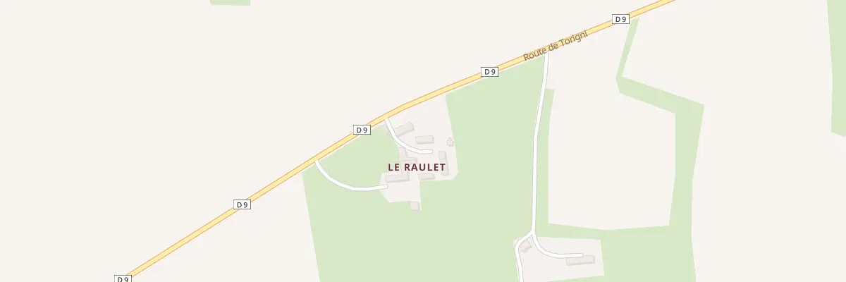 Plan du 5456 Le Raulet (Caumont) à Caumont-sur-Aure