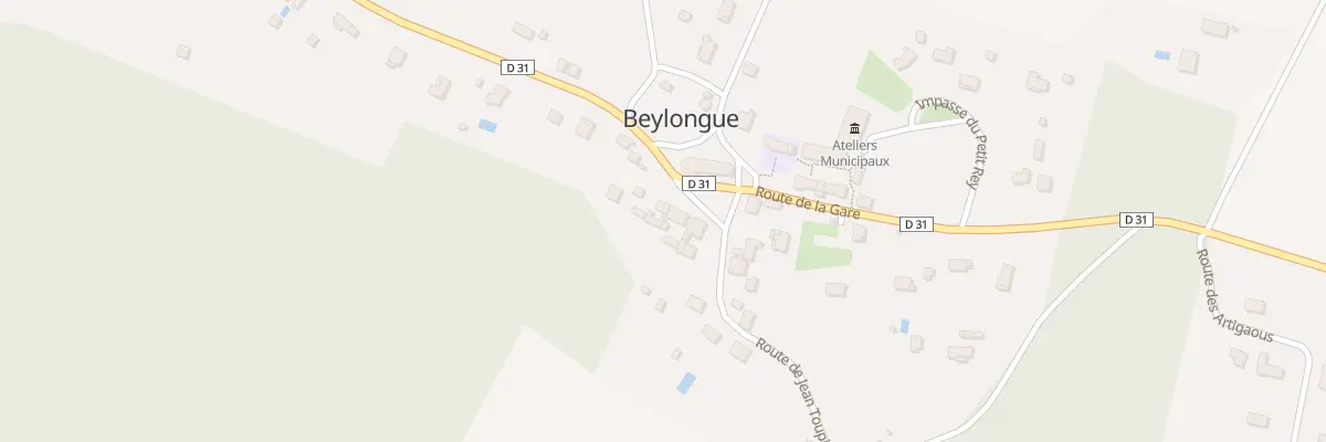 Plan du 15 Bourg à Beylongue