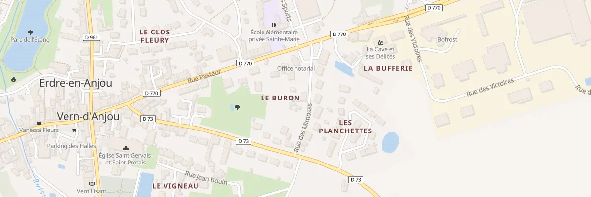 Plan du 6 Rue des Mimosas à Erdre-en-Anjou