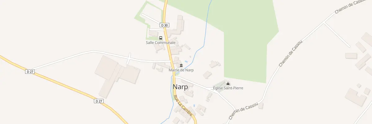Plan du 14 Rue la Carrère à Narp