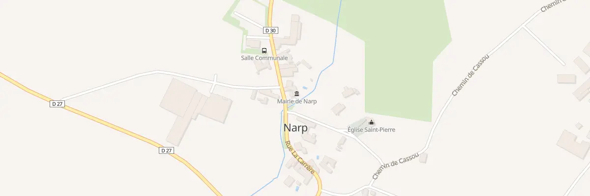 Plan du 9069 Rue la Carrère à Narp