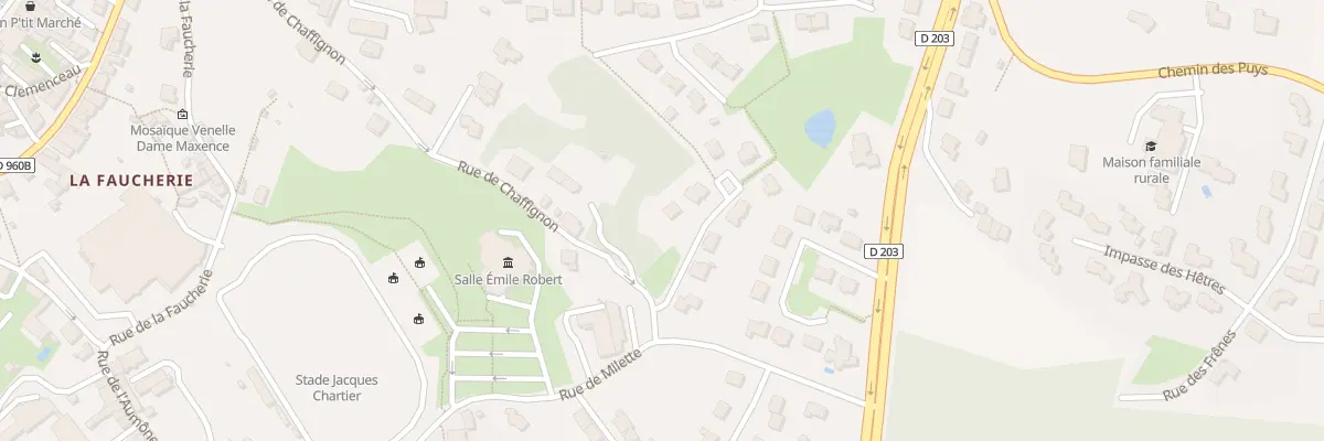 Plan du 9 Rue du pré de chaffignon à Pouzauges
