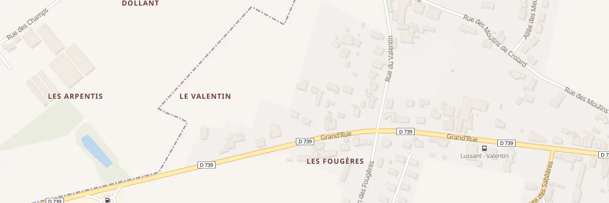 Plan du 106A Gr Grand Rue à Lussant